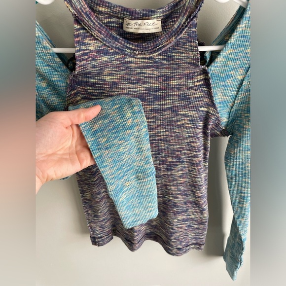 Free People We The Free Out Of Control Top - Combo Blue/Purple - Medium - NWT - Picture 8 of 12